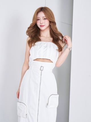 モデル：158cm（着用サイズ：FREE　着用カラー：WHT）