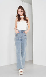 モデル：158cm（着用サイズ：FREE　着用カラー：WHT）