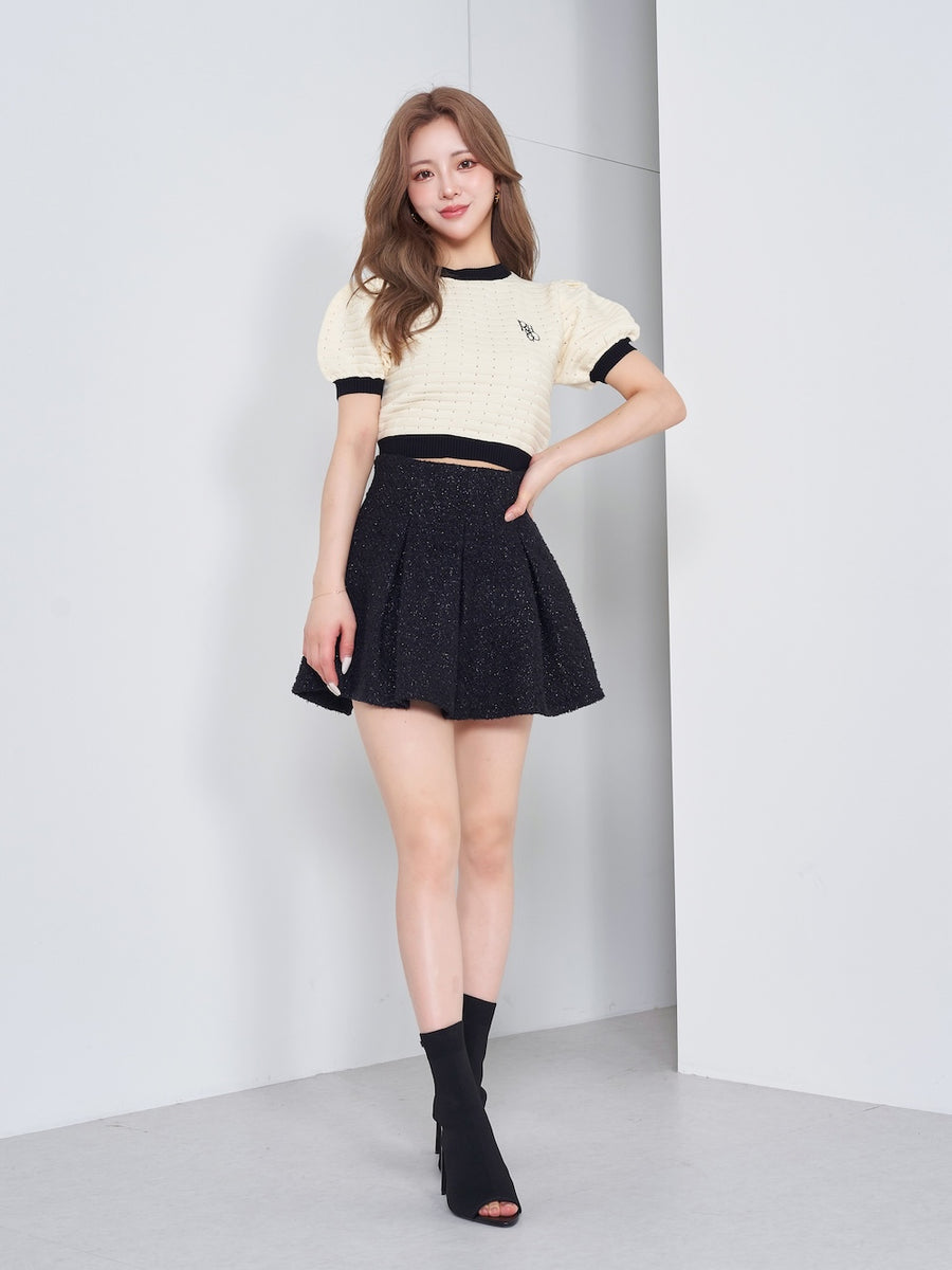 モデル：158cm（着用サイズ：S　着用カラー：BLK）