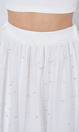 モデル：158cm（着用サイズ：FREE　着用カラー：WHT）