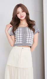 モデル：158cm（着用サイズ：FREE　着用カラー：GRY）