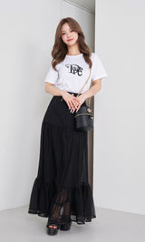 モデル：158cm（着用サイズ：FREE　着用カラー：WHT）