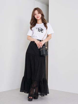 モデル：158cm（着用サイズ：FREE　着用カラー：BLK）