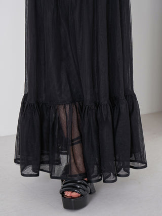 モデル：163cm（着用サイズ：FREE　着用カラー：BLK）