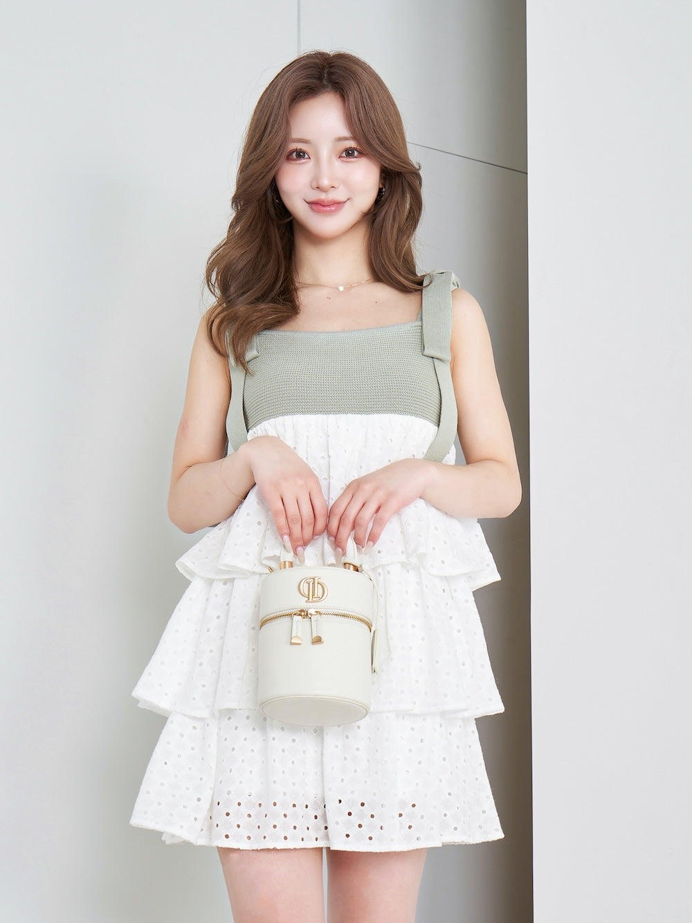 モデル：158cm（着用サイズ：FREE　着用カラー：MNT）