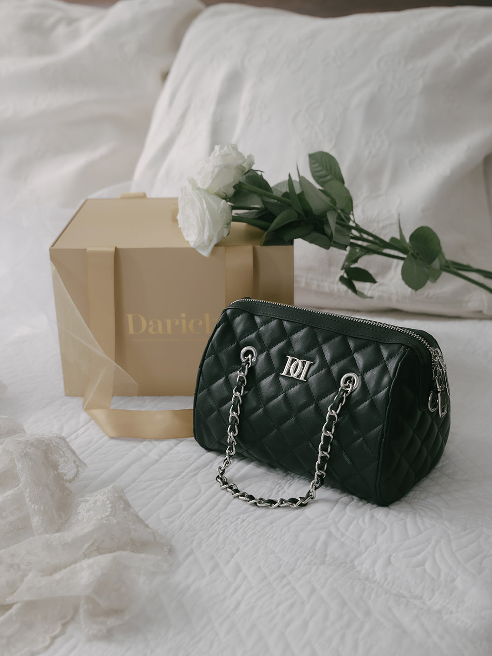 [Novelty] Quilted Mini Boston Bag