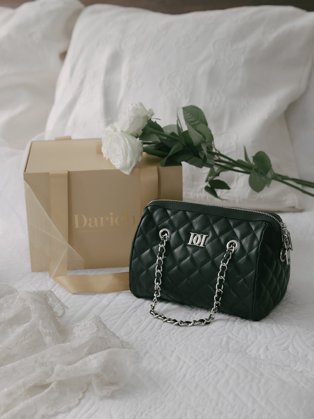 [Novelty] Quilted Mini Boston Bag