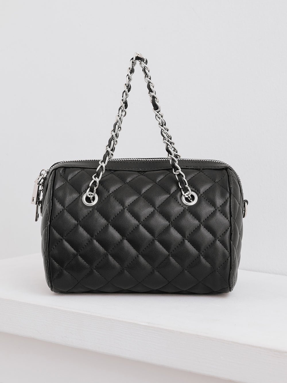 [Novelty] Quilted Mini Boston Bag