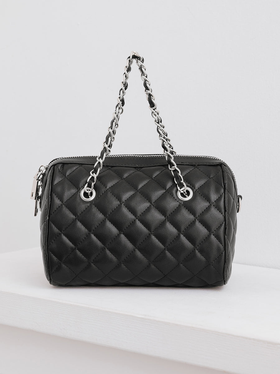 [Novelty] Quilted Mini Boston Bag