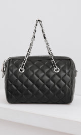 [Novelty] Quilted Mini Boston Bag