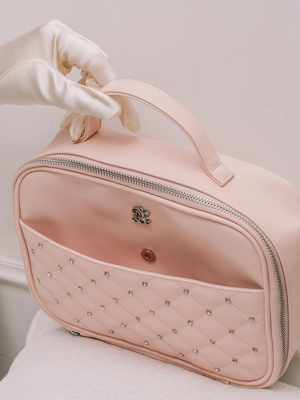 【Novelty】Signature DR Quilted Vanity & Hand Mirror