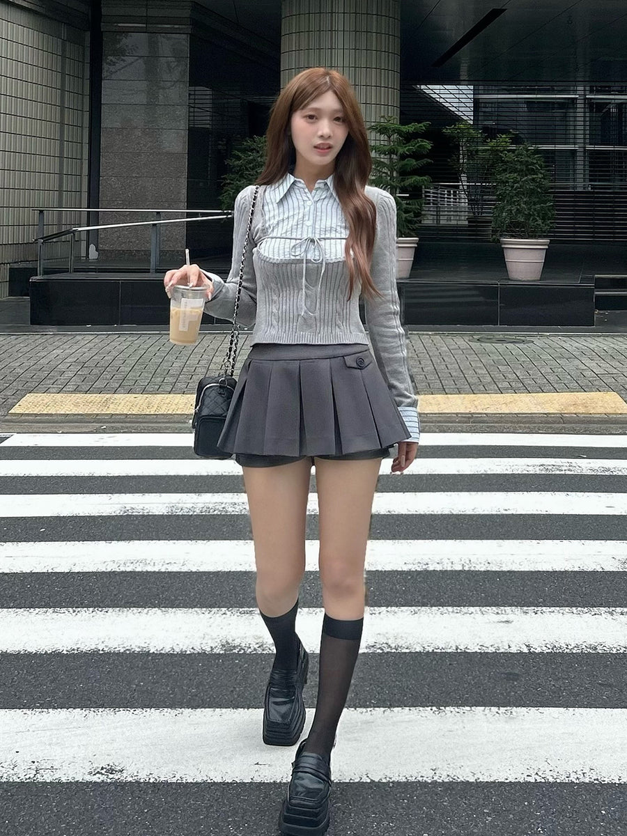 モデル：162cm（着用サイズ：FREE　着用カラー：GRY）