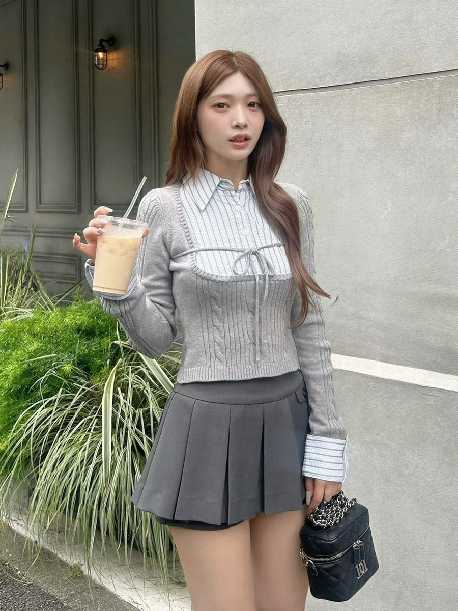 モデル：162cm（着用サイズ：FREE　着用カラー：GRY）