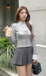 モデル：162cm（着用サイズ：FREE　着用カラー：GRY）