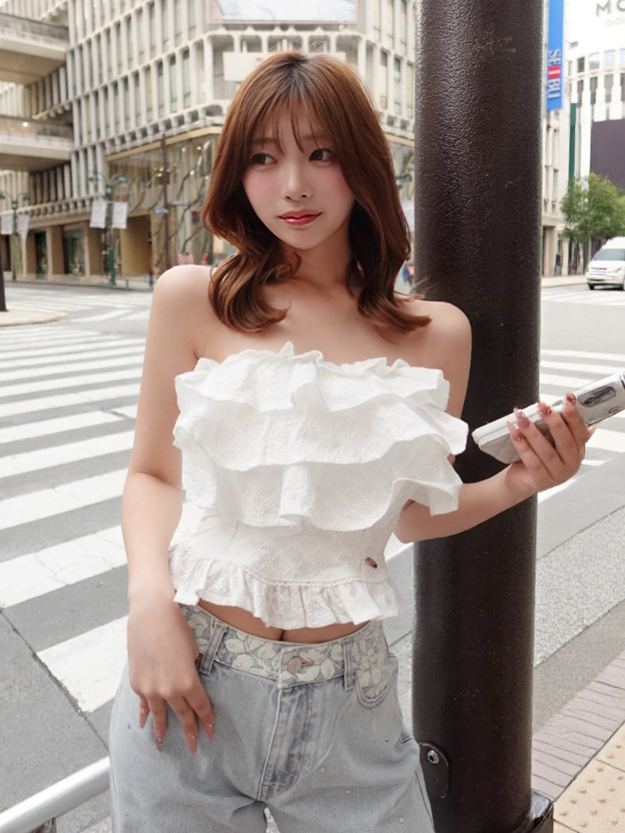 モデル：162cm（着用サイズ：FREE　着用カラー：WHT）