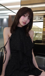 モデル：162cm（着用サイズ：FREE　着用カラー：BLK）