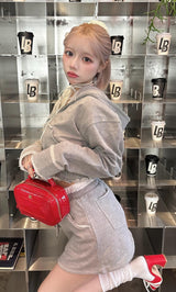 モデル：155cm（着用サイズ：FREE　着用カラー：GRY）