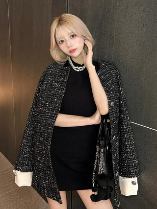 モデル：155cm（着用サイズ：FREE　着用カラー：BLK）