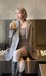 モデル：155cm（着用サイズ：FREE　着用カラー：GRY）