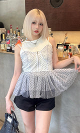 モデル：155cm（着用サイズ：FREE　着用カラー：WHT）