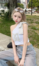 モデル：155cm（着用サイズ：FREE　着用カラー：WHT）