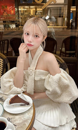 モデル：155cm（着用サイズ：FREE　着用カラー：WHT）