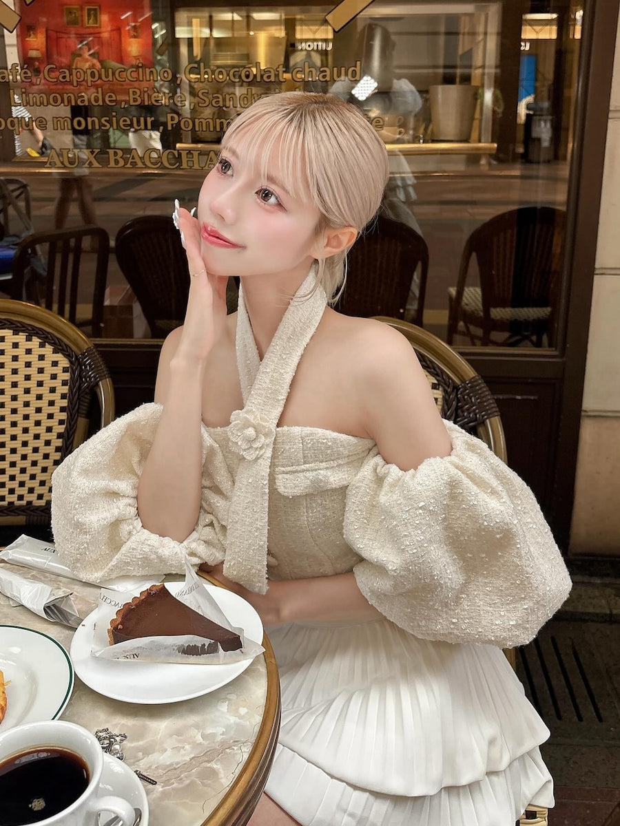 モデル：155cm（着用サイズ：FREE　着用カラー：WHT）