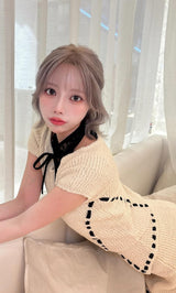 モデル：155cm（着用サイズ：FREE　着用カラー：IVO）