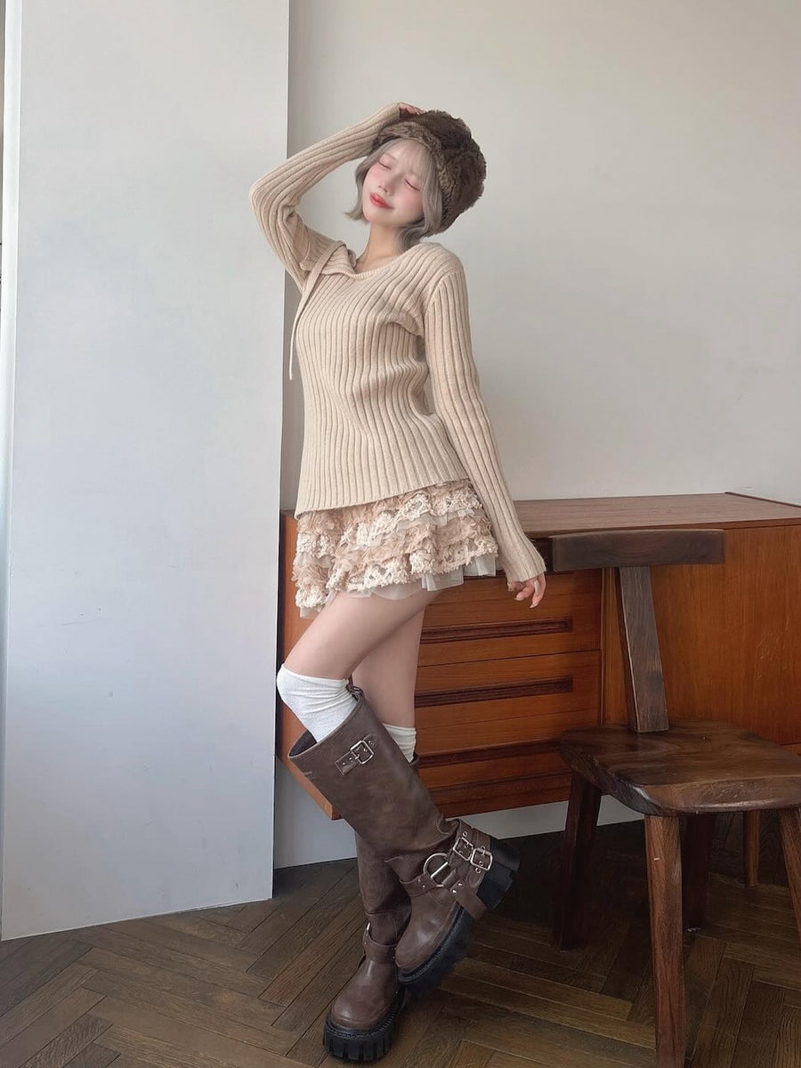 モデル：155cm（着用サイズ：FREE　着用カラー：BEG）