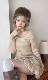モデル：155cm（着用サイズ：FREE　着用カラー：BEG）
