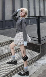 モデル：155cm（着用サイズ：FREE　着用カラー：GRY）