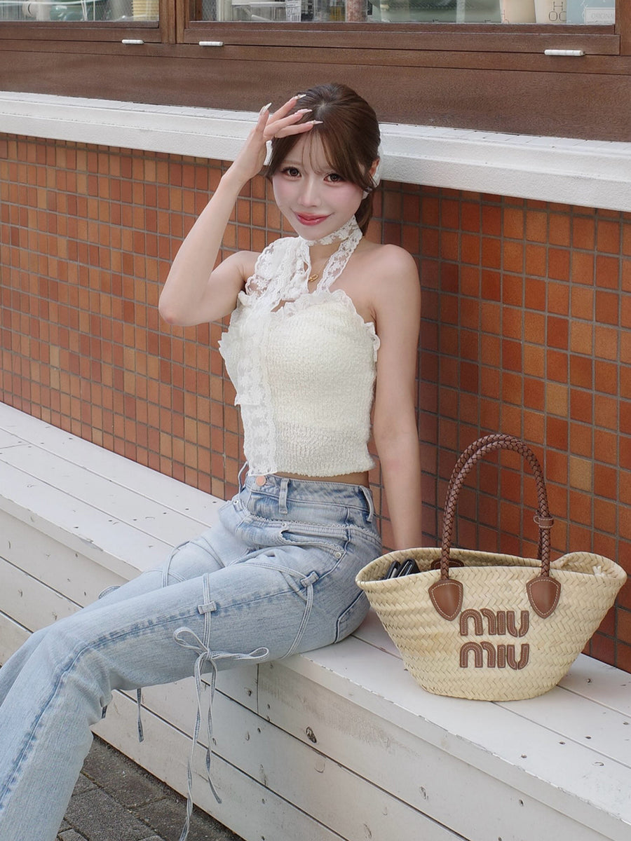モデル：155cm（着用サイズ：FREE　着用カラー：IVO）