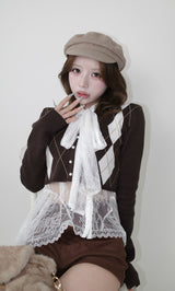 モデル：155cm（着用サイズ：FREE　着用カラー：BRN）