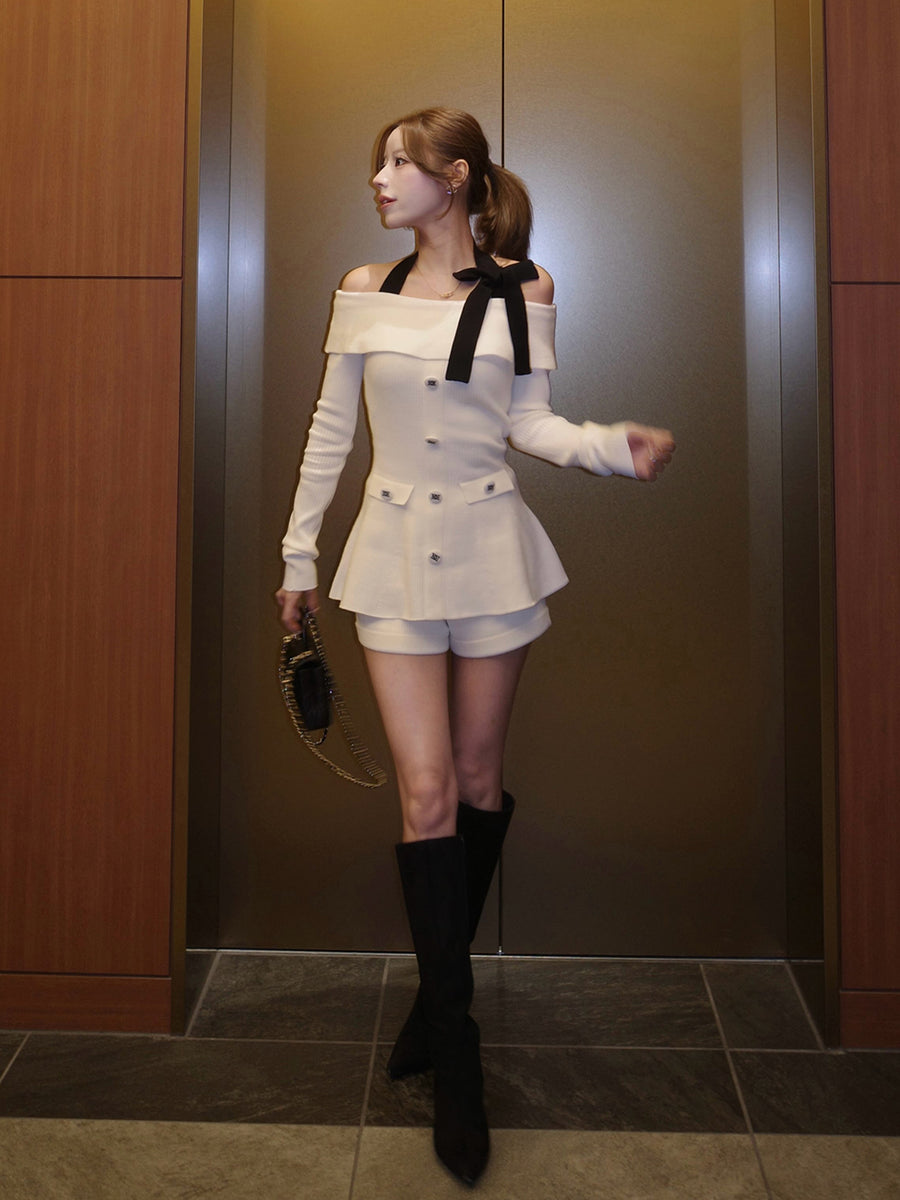 モデル：155cm（着用サイズ：FREE　着用カラー：WHT）