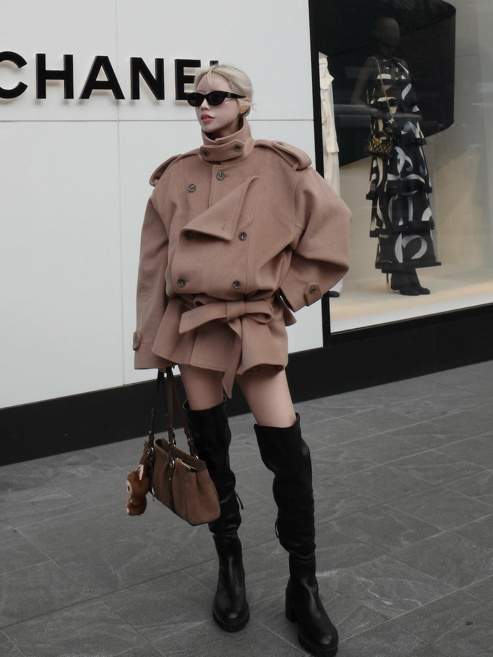 モデル：155cm（着用サイズ：FREE　着用カラー：CAM）