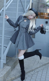 モデル：155cm（着用サイズ：FREE　着用カラー：GRY）