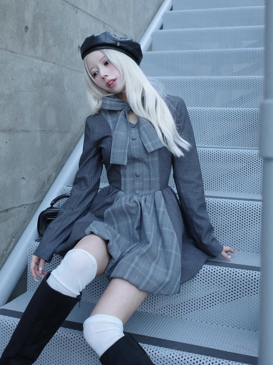 モデル：155cm（着用サイズ：FREE　着用カラー：GRY）