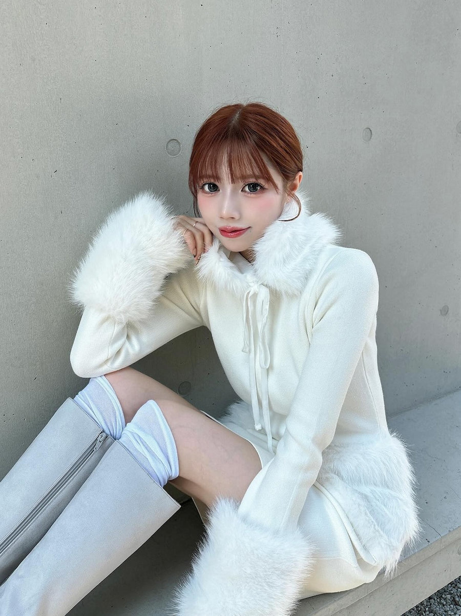 モデル：155cm（着用サイズ：FREE　着用カラー：WHT）