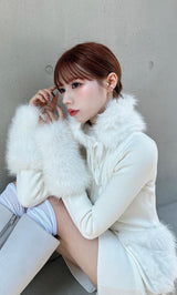 モデル：155cm（着用サイズ：FREE　着用カラー：WHT）