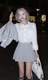 モデル：155cm（着用サイズ：S　着用カラー：GRY）