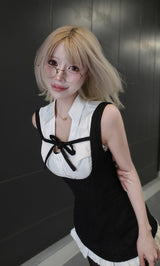 モデル：155cm（着用サイズ：FREE　着用カラー：BLK）