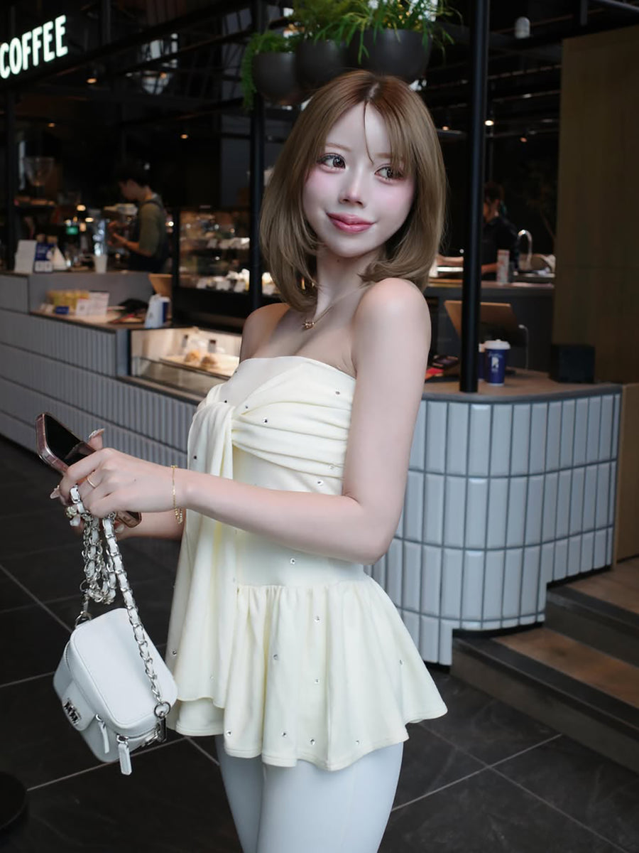 モデル：155cm（着用サイズ：FREE　着用カラー：YEL）