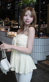 モデル：155cm（着用サイズ：FREE　着用カラー：YEL）