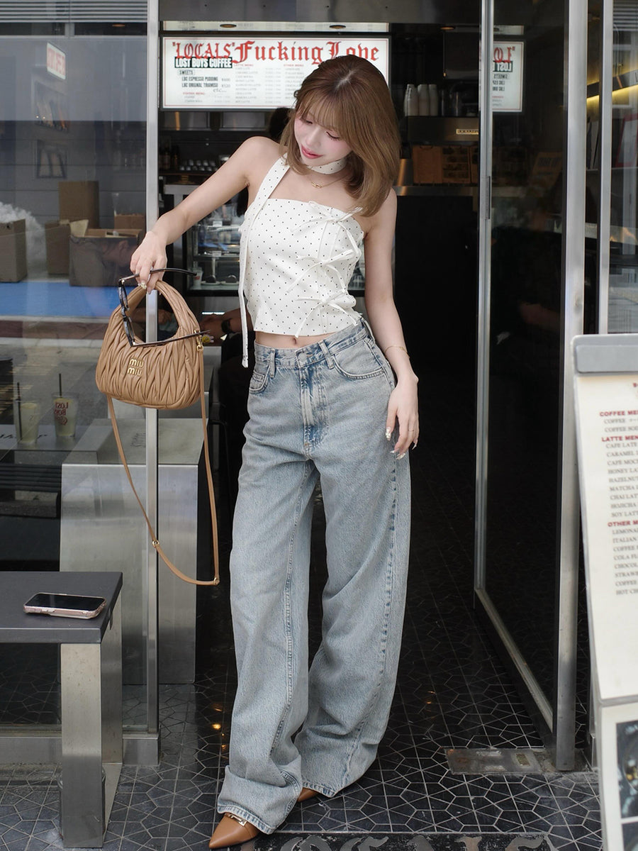 モデル：155cm（着用サイズ：FREE　着用カラー：IVO）