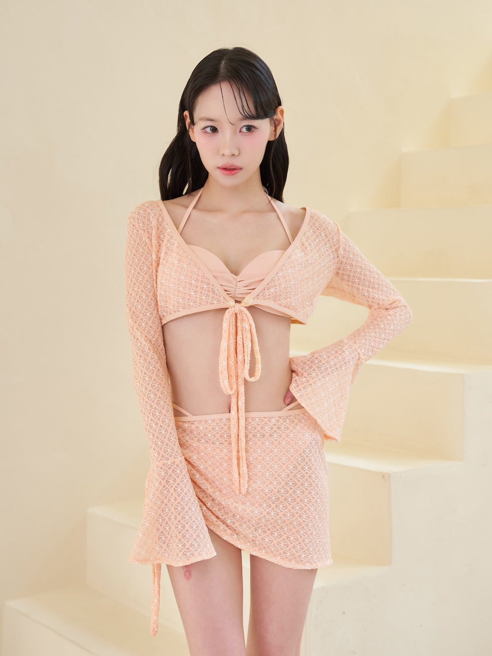 モデル：163cm（着用サイズ：FREE　着用カラー：PNK）
