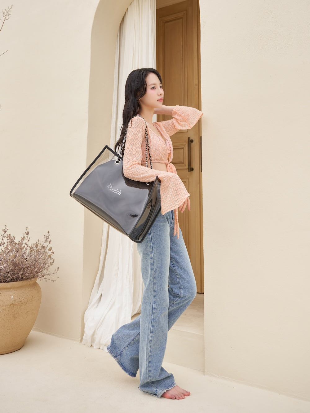 モデル：163cm（着用サイズ：FREE　着用カラー：PNK）