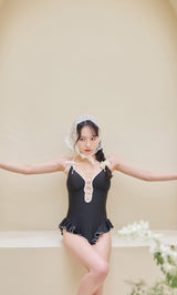 モデル：163cm（着用サイズ：FREE　着用カラー：BLK）