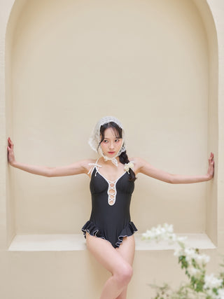 モデル：163cm（着用サイズ：FREE　着用カラー：BLK）