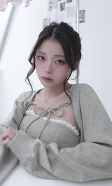モデル：160cm（着用サイズ：FREE　着用カラー：GRY）