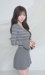 モデル：158cm（着用サイズ：FREE　着用カラー：GRY）